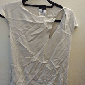 Giorgio Armani silk cream blouse size 36